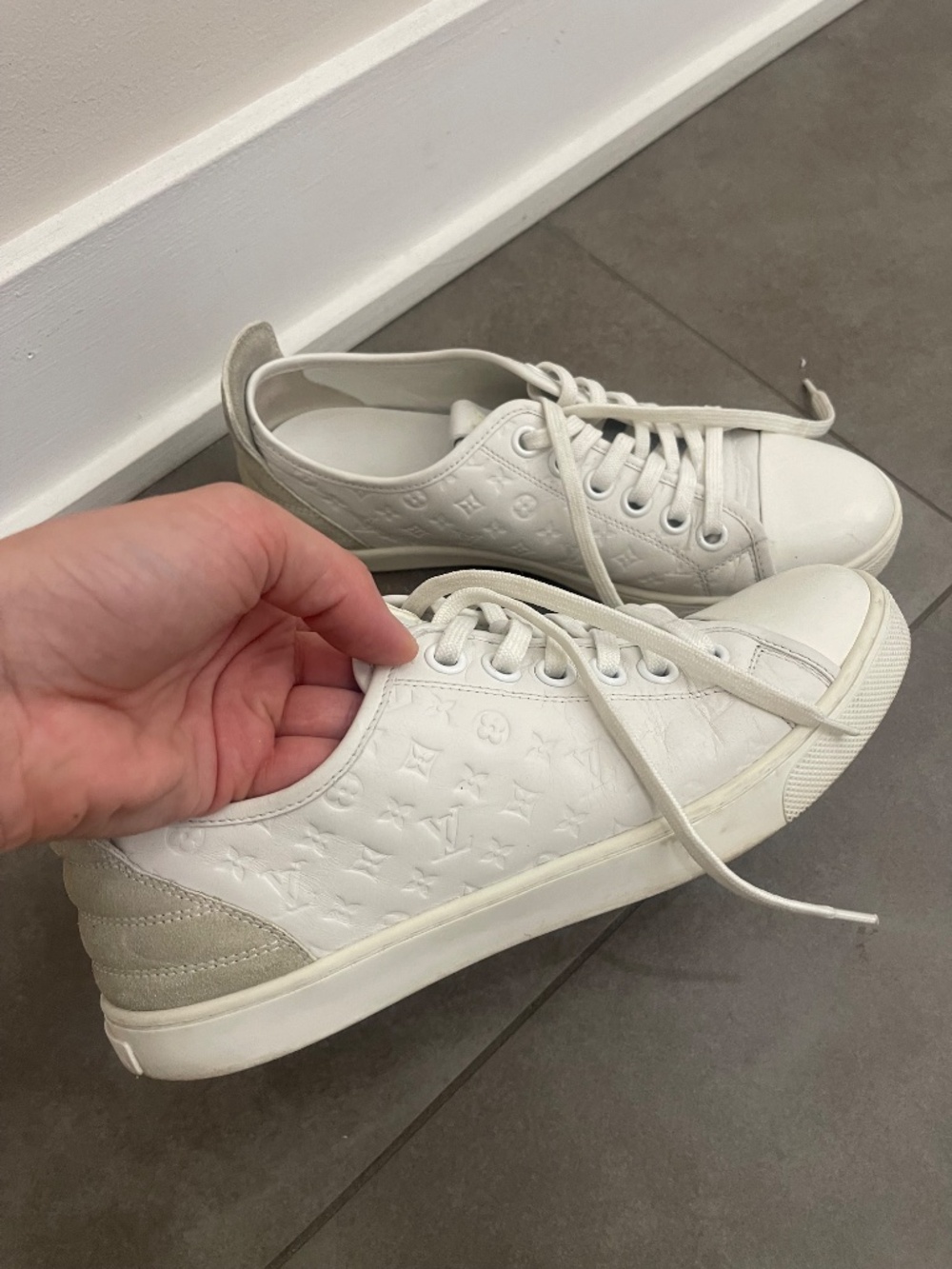 Leather Louis Vuitton sneakers size 38 - Picture 8 of 9